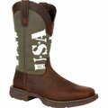 Durango Rebel by Army Green USA Print Western Boot, BROWN/ARMY GREEN, M, Size 7.5 DDB0313